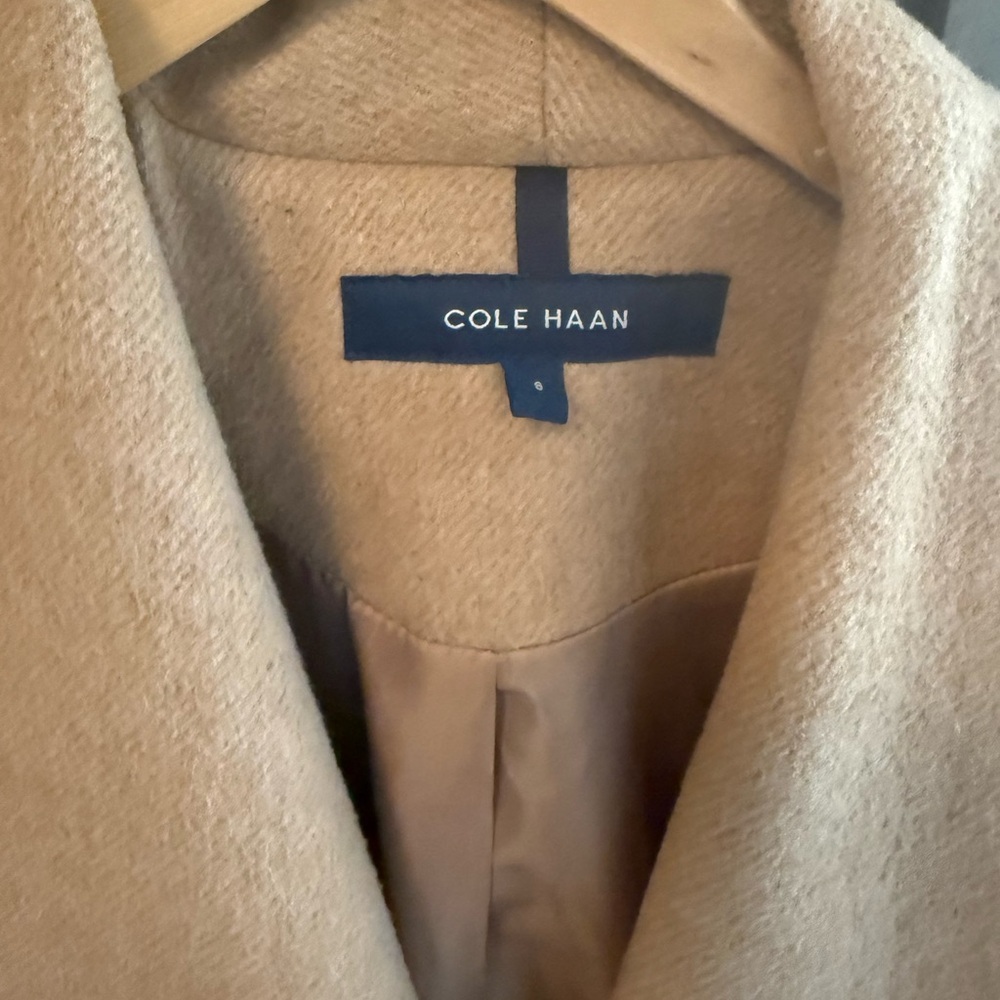 Cole Haan camel wool coat